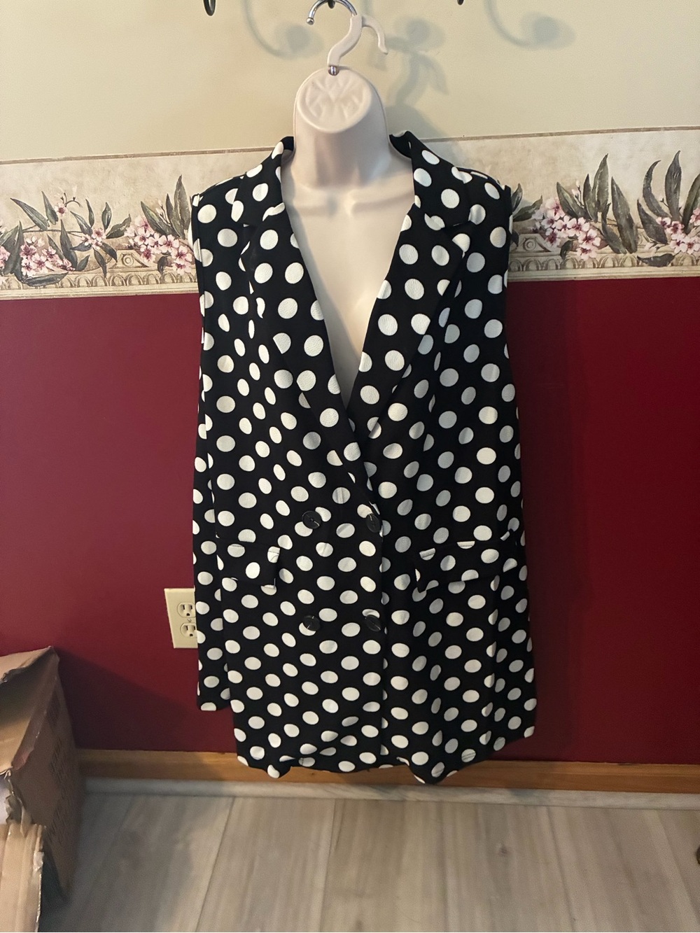 SHEIN Curve 3XL Gray and White Men's Shirt